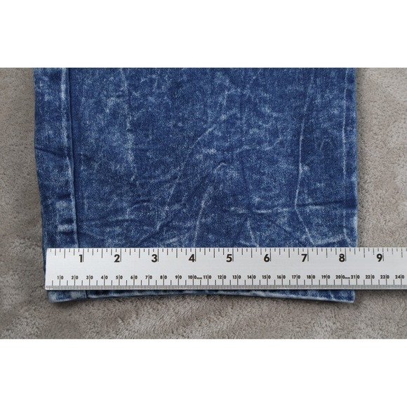 STEVE'S JEANS Shorts Mens 48 Blue Denim Acid Wash Cargo Relaxed Fit Pockets - Picture 5 of 7